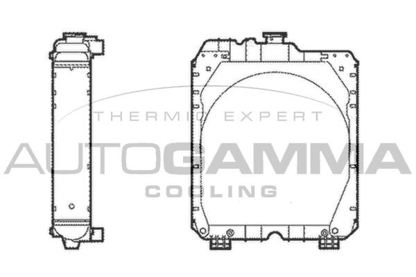 Autogamma 404564 Radiator, engine cooling 404564