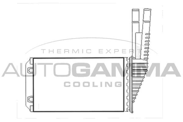 Autogamma 107770 Heat Exchanger, interior heating 107770
