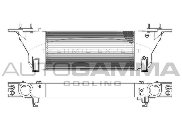 Autogamma 107771 Intercooler, charger 107771