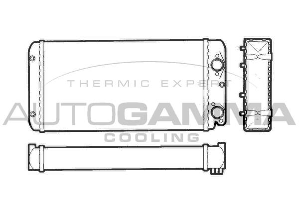 Autogamma 300976 Heat Exchanger, interior heating 300976