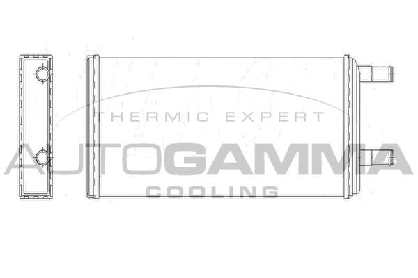 Autogamma 304588 Heat Exchanger, interior heating 304588