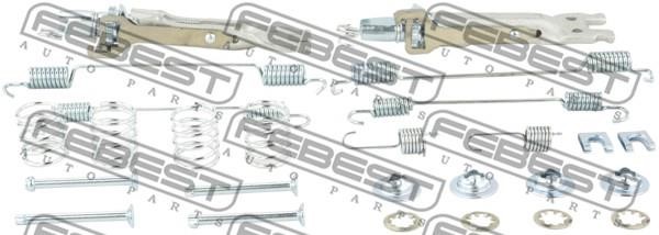 Brake pad accessory kit Renault Duster: 0204G15RARKIT Febest Mounting Tool Set, brake drum