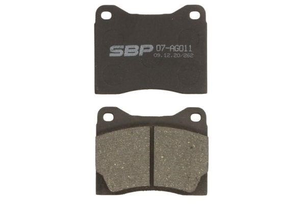 SBP 07-AG011 Brake Pad Set, disc brake 07AG011