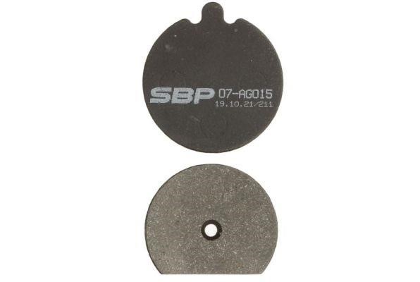 SBP 07-AG015 Brake Pad Set, disc brake 07AG015