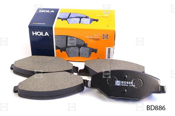 Front disc brake pads, set Hola BD886