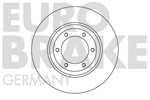 Eurobrake 5815201401 Front brake disc ventilated 5815201401