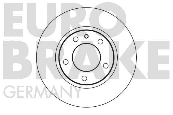 Eurobrake 5815201512 Unventilated front brake disc 5815201512