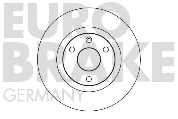 Eurobrake 5815201916 Unventilated front brake disc 5815201916