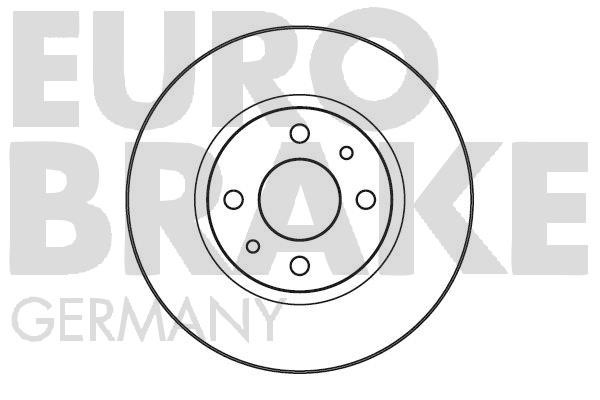 Eurobrake 5815202316 Unventilated front brake disc 5815202316