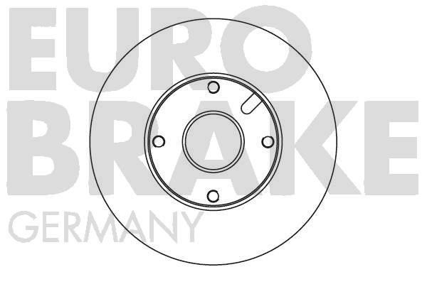 Eurobrake 5815205102 Unventilated front brake disc 5815205102