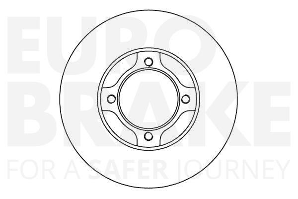 Eurobrake 5815205113 Unventilated front brake disc 5815205113