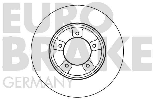 Eurobrake 5815204561 Front brake disc ventilated 5815204561