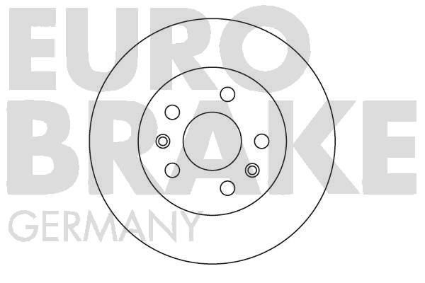 Eurobrake 5815204708 Unventilated front brake disc 5815204708