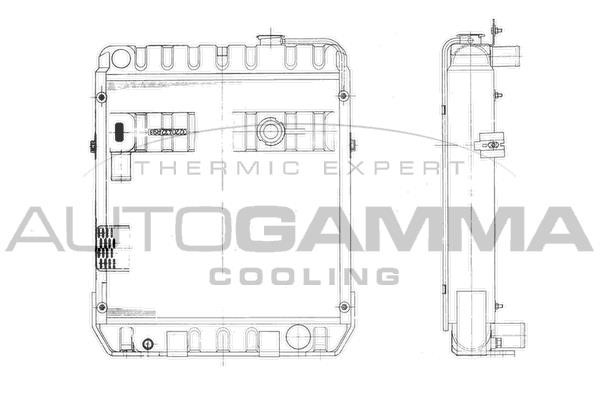 Autogamma 404054 Radiator, engine cooling 404054