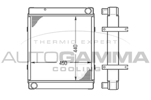 Autogamma 404656 Radiator, engine cooling 404656