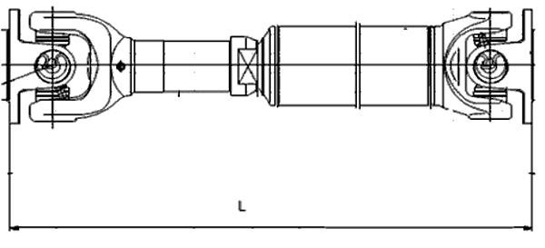 Spicer D1009100 Propeller shaft D1009100