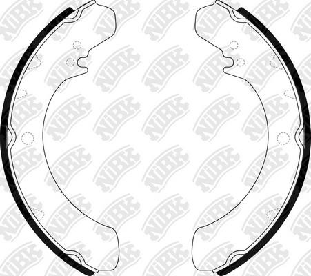 NiBK FN0018 Brake shoe set FN0018