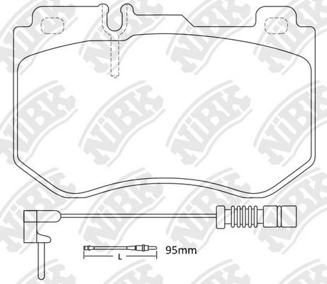 NiBK PN0584W Brake Pad Set, disc brake PN0584W