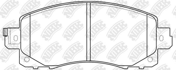 NiBK PN7805 Brake Pad Set, disc brake PN7805