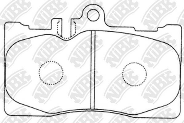 NiBK PN1455S Brake Pad Set, disc brake PN1455S