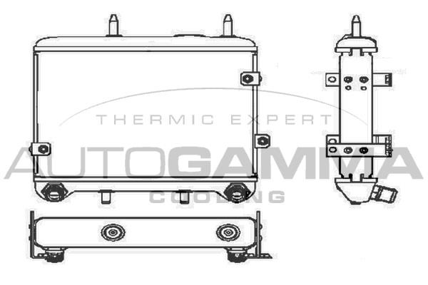 Autogamma 104930 Oil Cooler, engine oil 104930