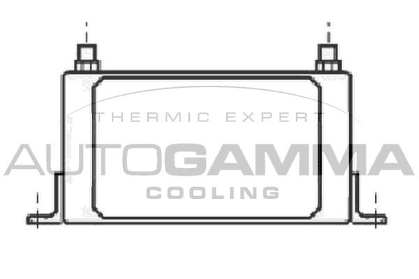 Autogamma 101537 Oil Cooler, engine oil 101537