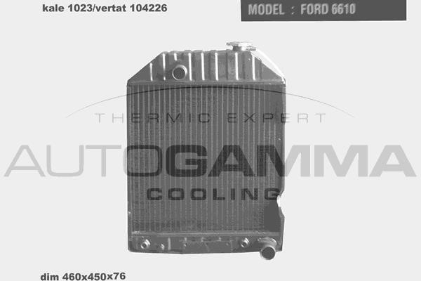 Autogamma 104226 Radiator, engine cooling 104226