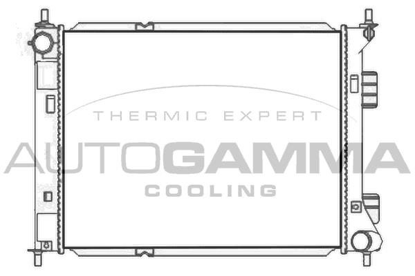 Autogamma 107489 Radiator, engine cooling 107489