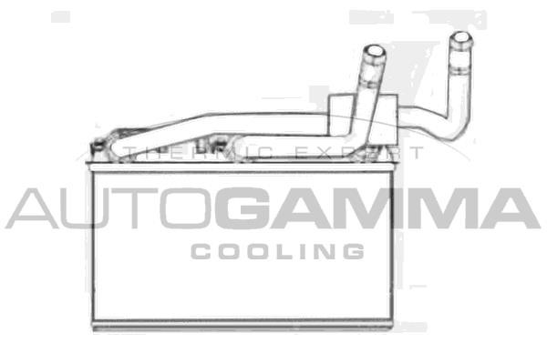 Autogamma 107586 Heat exchanger, interior heating 107586
