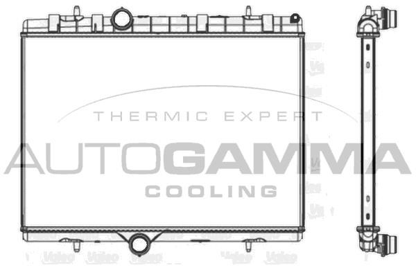 Autogamma 107623 Radiator, engine cooling 107623