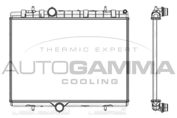 Autogamma 107624 Radiator, engine cooling 107624