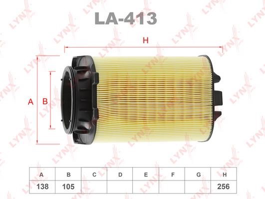 LYNXauto LA-413 Air Filter LA413