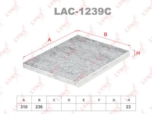 LYNXauto LAC-1239C Filter, interior air LAC1239C