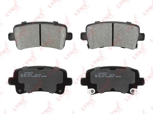 LYNXauto BD-1820 Rear disc brake pads, set BD1820