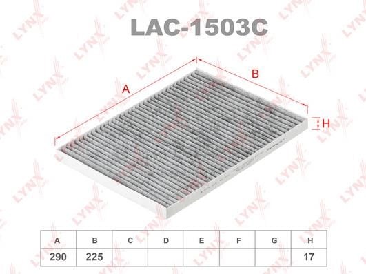 LYNXauto LAC-1503C Activated Carbon Cabin Filter LAC1503C