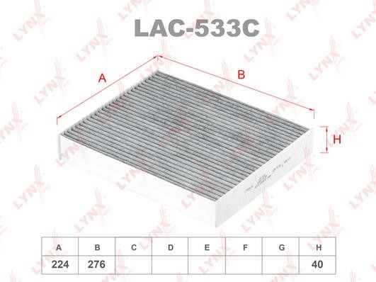 LYNXauto LAC-533C Filter, interior air LAC533C