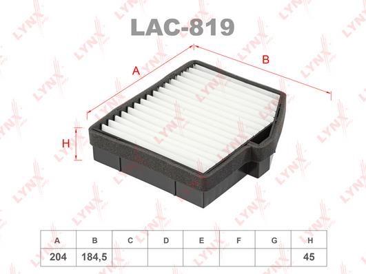 LYNXauto LAC-819 Filter, interior air LAC819
