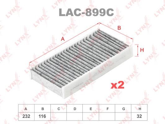 LYNXauto LAC-899C Filter, interior air LAC899C