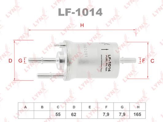 LYNXauto LF-1014 Fuel filter LF1014