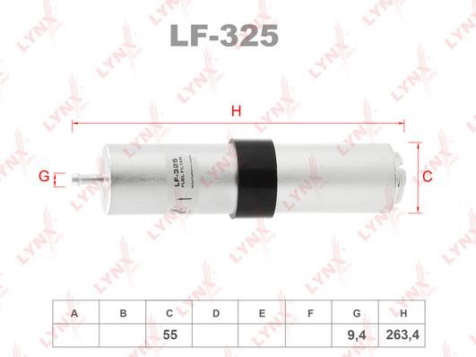 LYNXauto LF-325 Fuel filter LF325