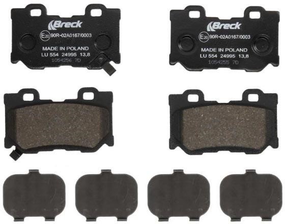 Breck 24995 00 554 00 Brake Pad Set, disc brake 249950055400