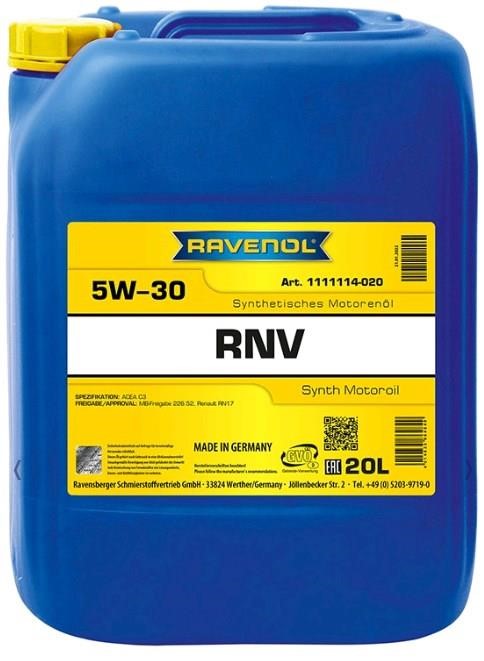 Ravenol 1111114-020 Engine oil Ravenol RNV 5W-30, 20L 1111114020