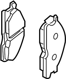 Nissan D1060-9FV0A Brake pad set D10609FV0A D10609FV0A Nissan Brake pad set