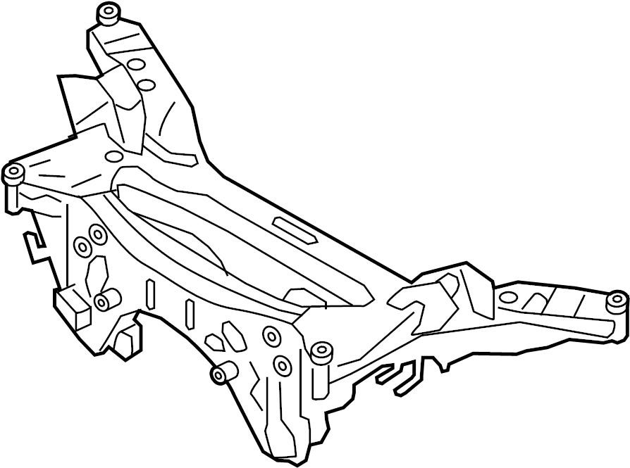 Nissan 55400-1YA1D Rear subframe 554001YA1D 554001YA1D Nissan Rear subframe