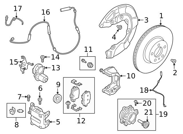 Brake hose rear BMW 34 30 8 836 561