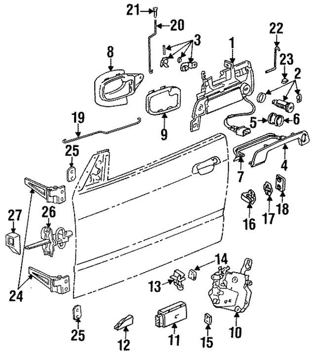 BMW 51 21 8 122 442 Door handle overlay 51218122442