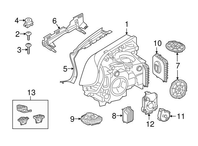 Headlamp control unit BMW 63 11 5 A02 730