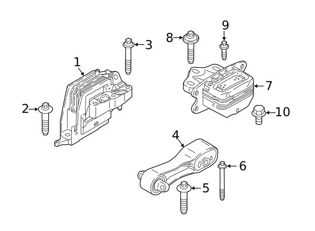 Engine mount BMW 22 11 8 835 574