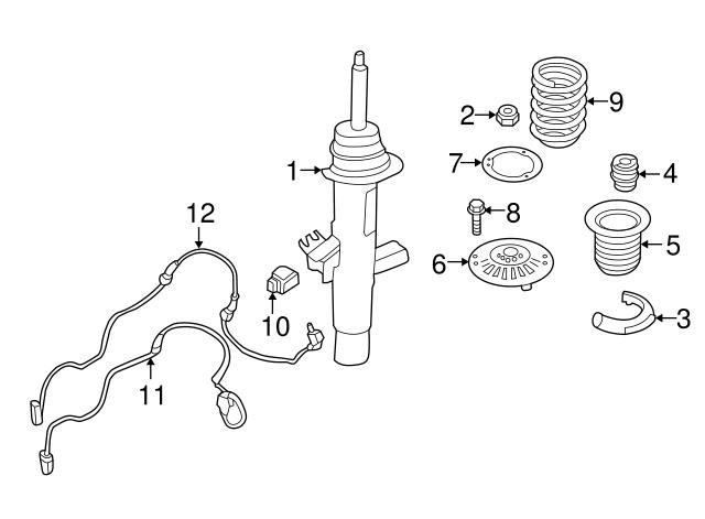 Shock absorber support BMW 31 30 5 A3C 0D9