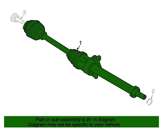 Drive shaft left BMW 31 60 5 A2D FB7